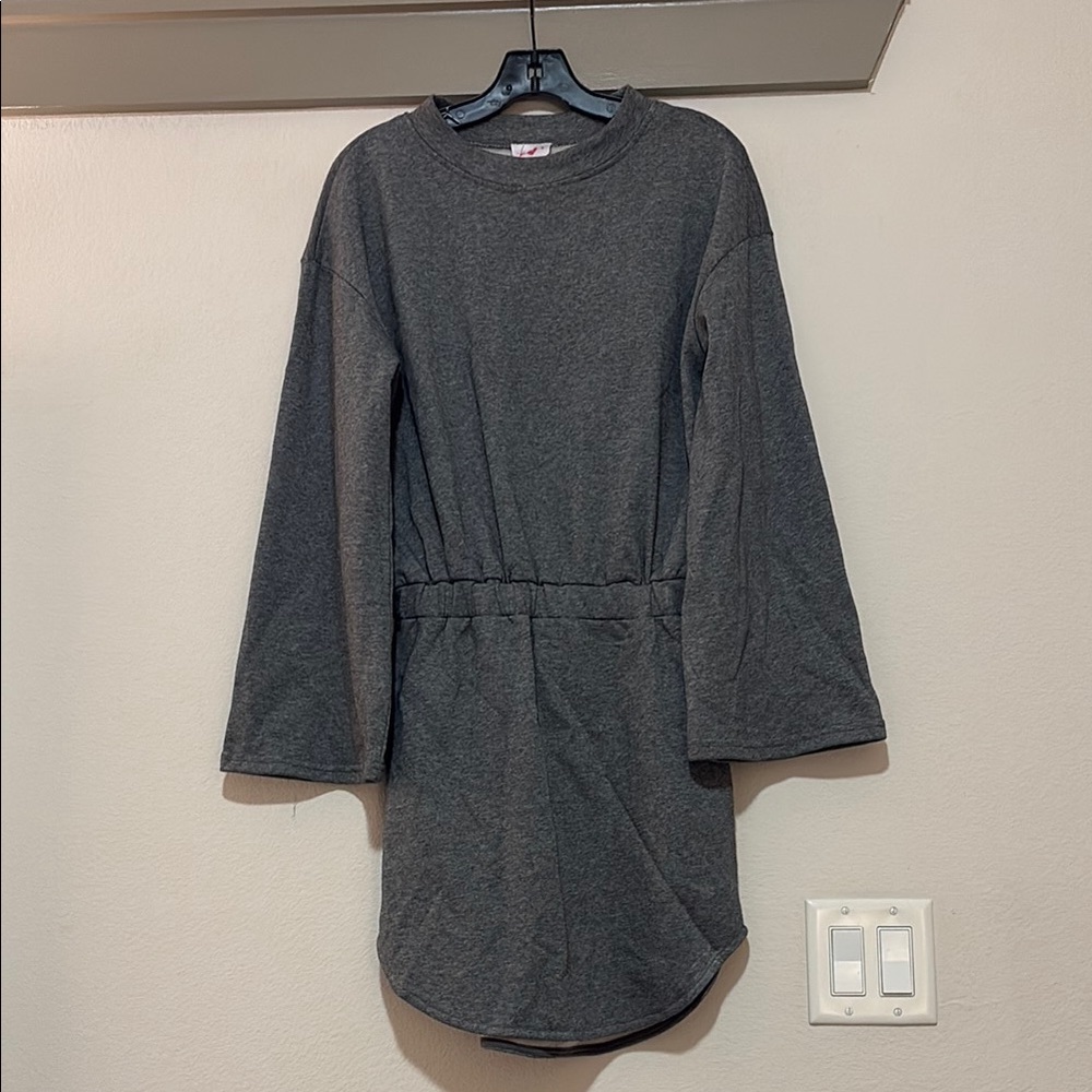 Buddy Love Willa Sweatshirt Dress in Gray SZ S NWT - Picture 3 of 6